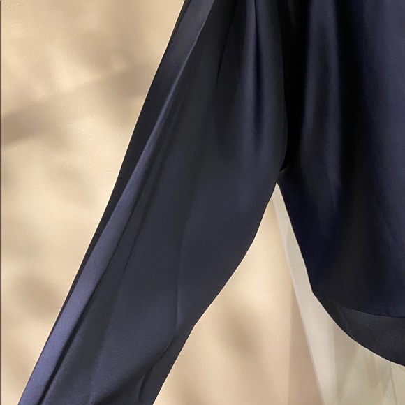 Halston Heritage Navy Blouse - Picture 6 of 9